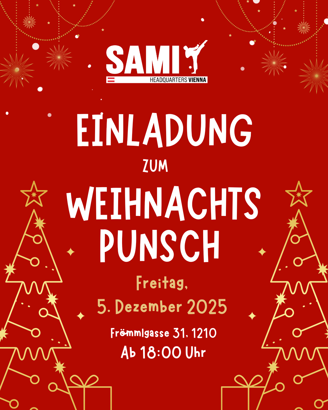 🎄 Einladung zum SAMI-Weihnachtspunsch 🎄